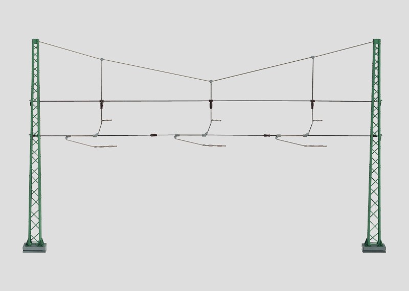 Märklin Quertragwerk für 3 Gleise