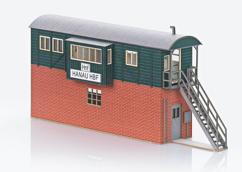 Märklin Bausatz Behelfsstellwerk Hanau Hbf