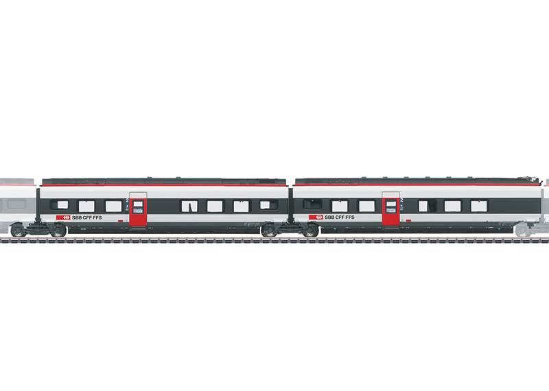 Märklin Ergänzungswagen-Set 2 zum RABe 501 Giruno