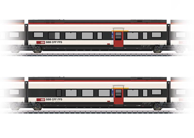 Märklin Ergänzungswagen-Set 3 zum RABe 501 Giruno Auslauf