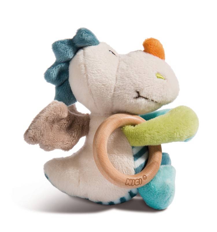 NICI Greifling Drache Dragilu mit Holzring und Glocke Meist gekauft