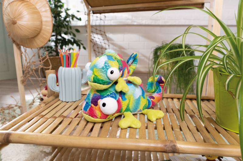 NICI Liegendes Kuscheltier Chamäleon Candymon NICI GREEN Fabrik Onlineshop