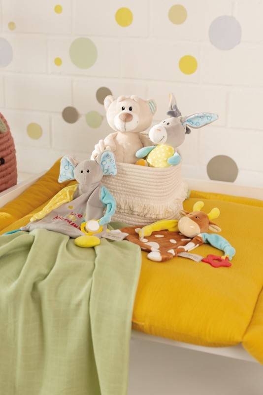 NICI Schmusetuch Elefant mit Beißring und Schnullerbefestigung Wochenangebot