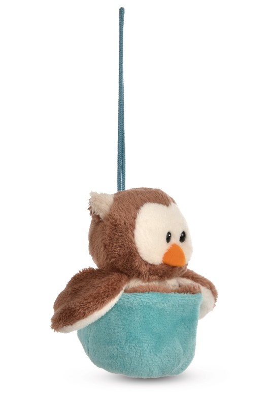 NICI Wendekuscheltier Eule Oscar blau mit Loop NICI GREEN Discount Store für neue Produkte
