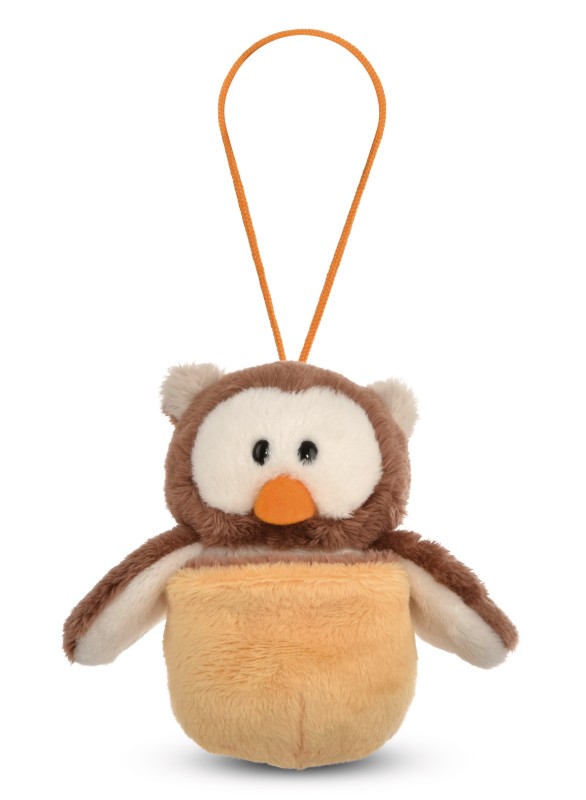 NICI Wendekuscheltier Eule Oscar gelb mit Loop NICI GREEN