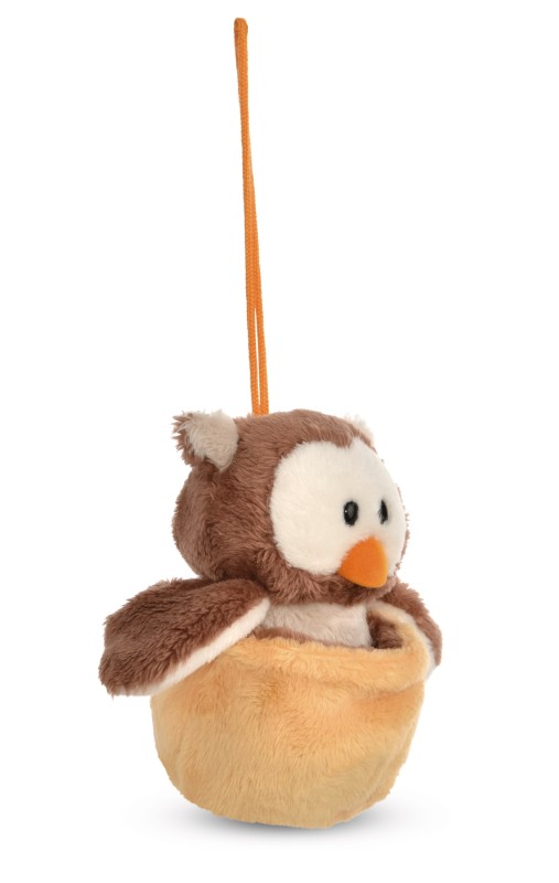 NICI Wendekuscheltier Eule Oscar gelb mit Loop NICI GREEN Nur noch ein Tag übrig