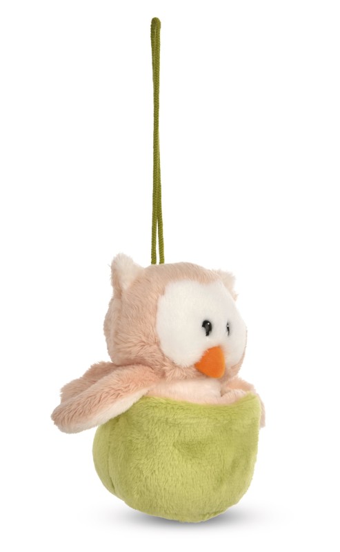 NICI Wendekuscheltier Eule Owluna grün mit Loop NICI GREEN Super Rabatt