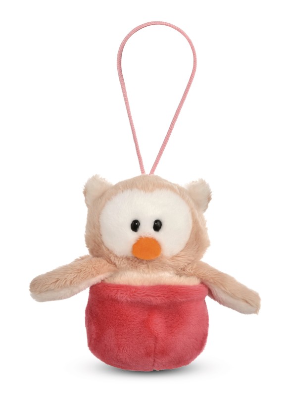 NICI Wendekuscheltier Eule Owluna rosa mit Loop NICI GREEN