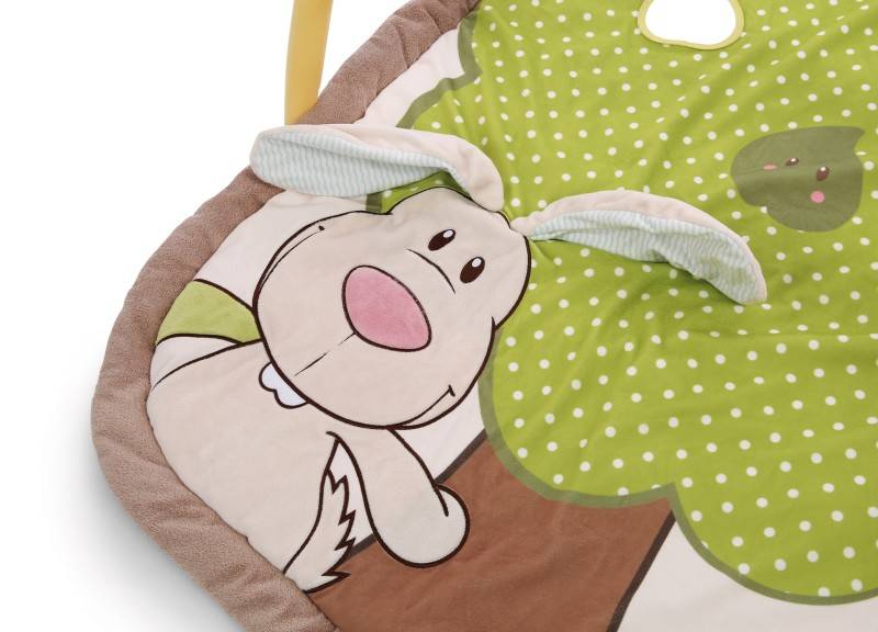 NICI 3-D Activity-Decke Hase und Eule mit Spielkissen und Spielbogen Begrenzt auf 3 Tage