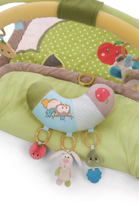 NICI 3-D Activity-Decke Hase und Eule mit Spielkissen und Spielbogen Begrenzt auf 3 Tage