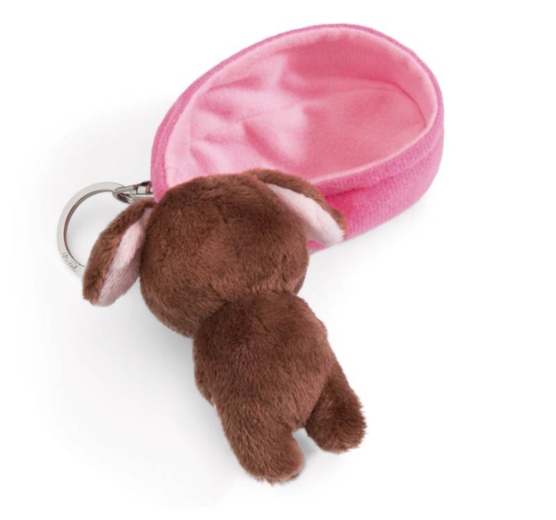 NICI Schlüsselanhänger Sleeping Pets Hund braun Nur noch ein Tag übrig