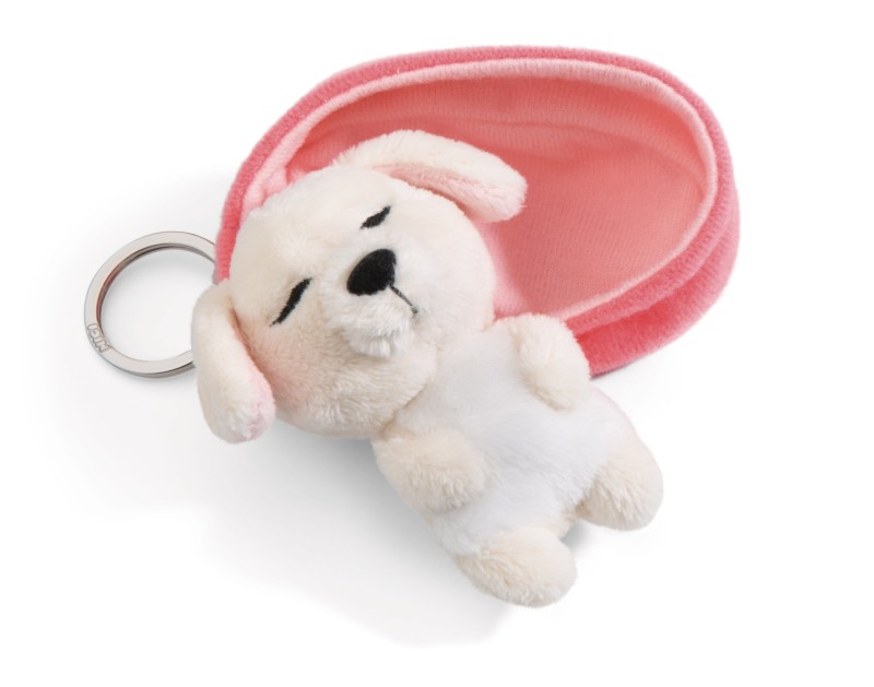 NICI Schlüsselanhänger Sleeping Pets Hund creme Riesige Rabatte