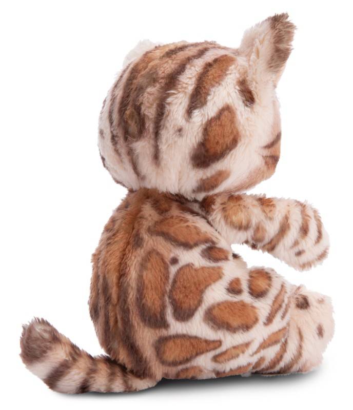 NICI Kuscheltier Sleeping Pets Bengal Katze 12cm im hellgrünen Körbchen NICI GREEN Kostenloser Versand