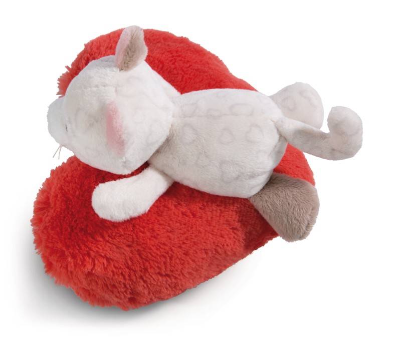 NICI Kuscheltier Love Katze auf Herz liegend NICI GREEN Günstig kaufen