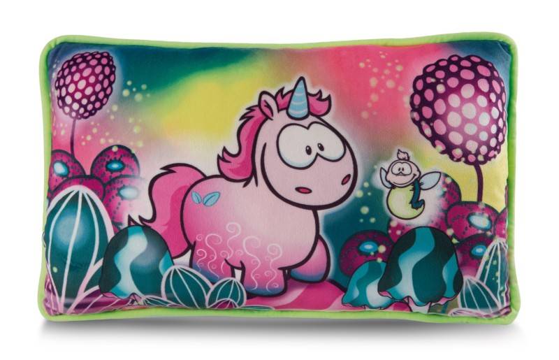 NICI Rechteckiges Kissen Einhorn Midnight Floral NICI GREEN