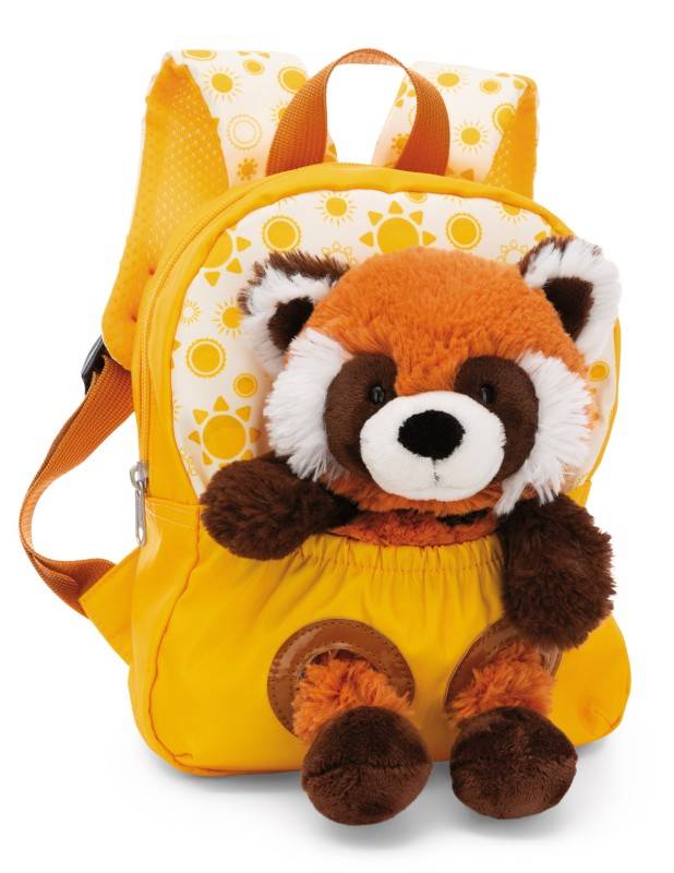 NICI Rucksack mit Roter Panda Plüschtier