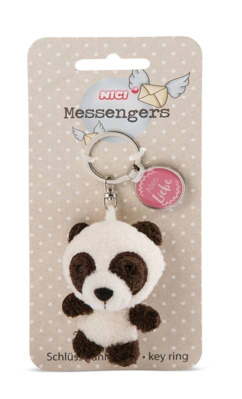 NICI Schlüsselanhänger Panda mit Anhänger 'Alles Liebe'