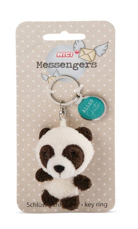 NICI Schlüsselanhänger Panda mit Anhänger 'Alles Gute'