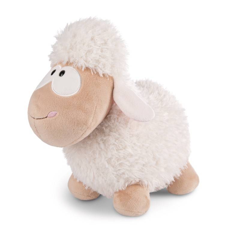 NICI Stehendes Kuscheltier Schaf weiß NICI GREEN Fabrikladen