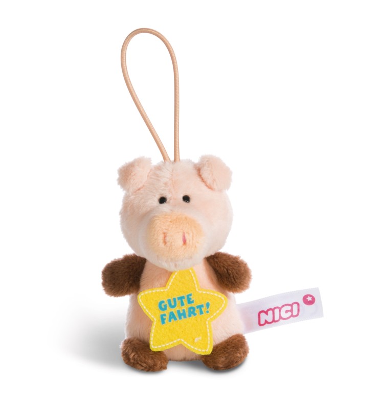 NICI Anhänger Schwein "Gute Fahrt"