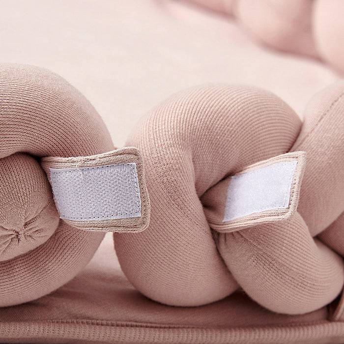 Nordic Coast Company Baby Nest geflochten Rosa zollfrei