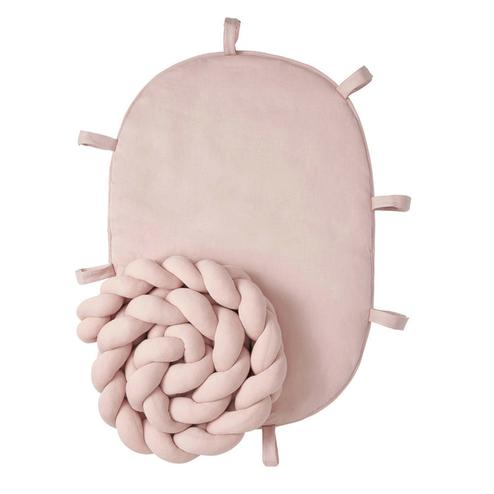 Nordic Coast Company Baby Nest geflochten Rosa zollfrei