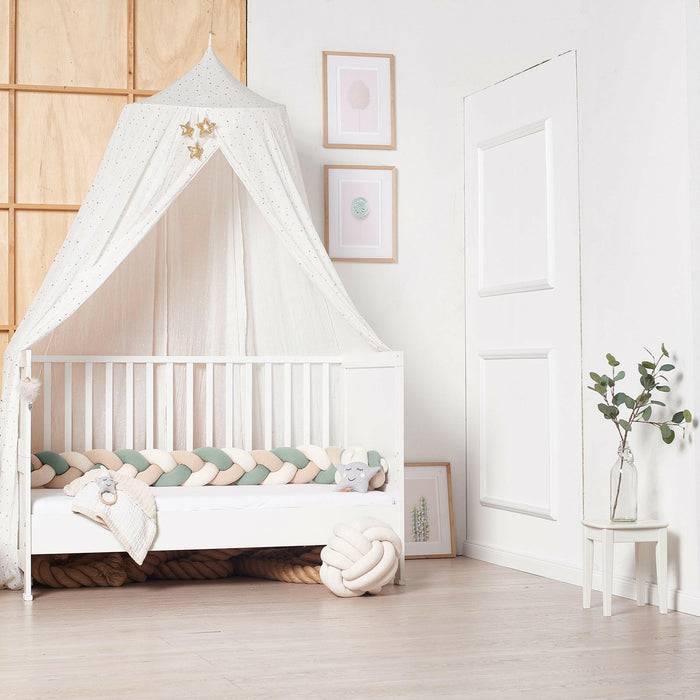 Nordic Coast Company Bettschlange geflochten Trio Mint 50% Rabatt für begrenzte Zeit