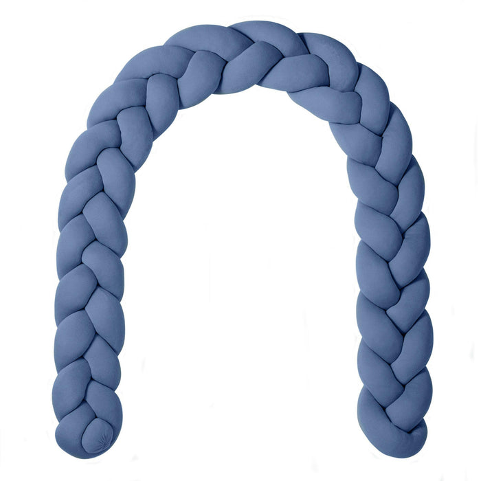 Nordic Coast Company Bettschlange geflochten Blau Jersey Online