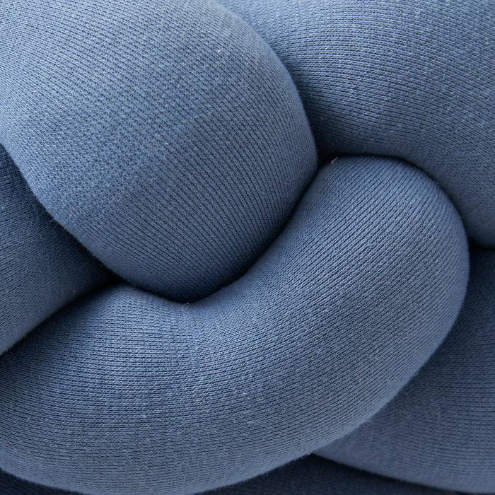 Nordic Coast Company Bettschlange geflochten Blau Jersey Online