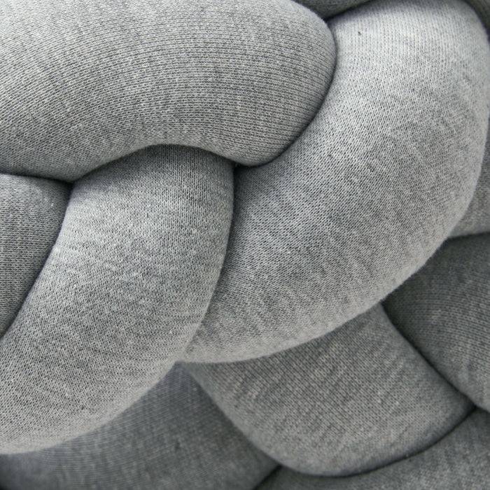 Nordic Coast Company Bettschlange geflochten Grau Jersey Online Outlet