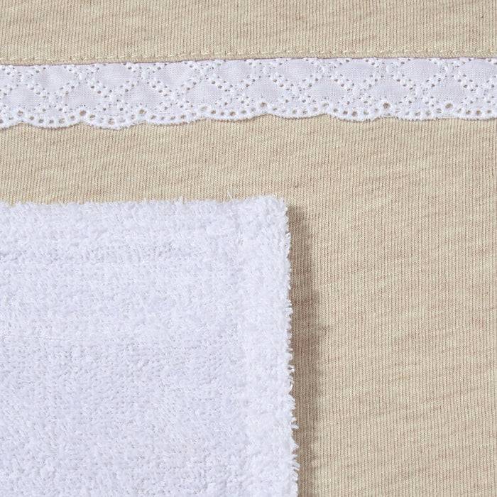 Nordic Coast Company Bezug Wickelauflage Beige Spitze Super Sparpreis