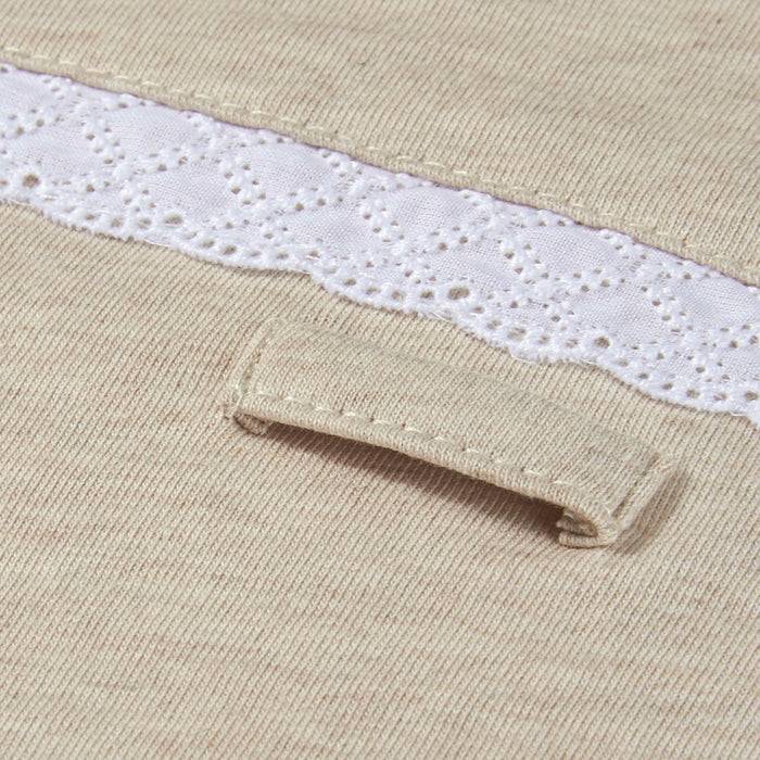 Nordic Coast Company Bezug Wickelauflage Beige Spitze Super Sparpreis