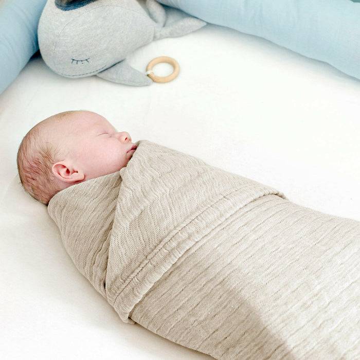 Nordic Coast Company Musselin Decke Natur Weiß Discount Store für neue Produkte