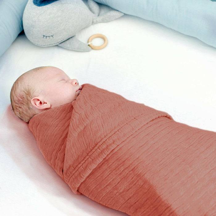 Nordic Coast Company Musselin Decke Kupfer Rot 50% Rabatt mit kostenlosem Versand