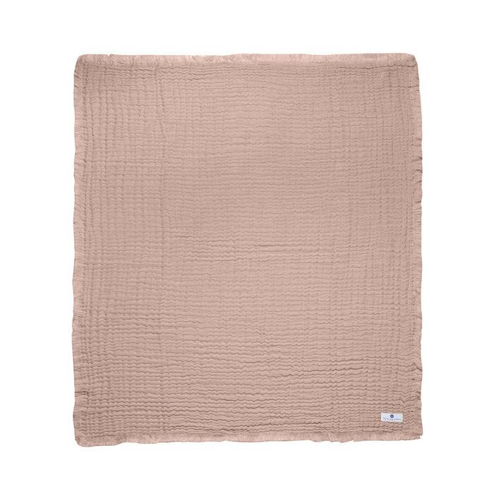 Nordic Coast Company Musselin Fransendecke Altrosa Fabrikladen