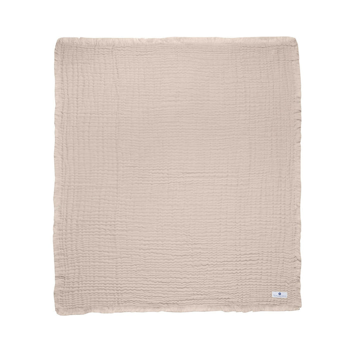 Nordic Coast Company Musselin Fransendecke Beige Begrenzt auf 3 Tage