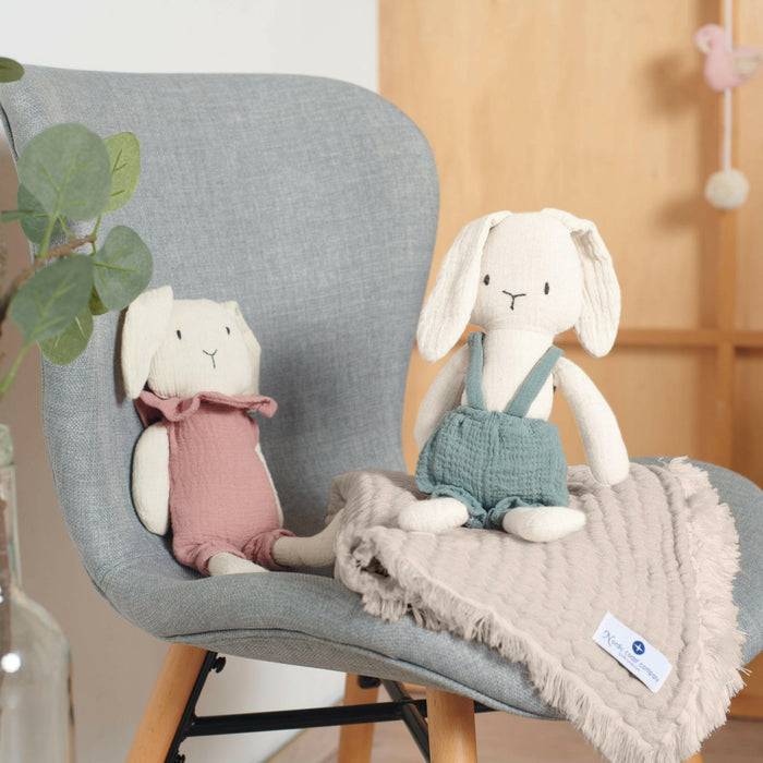 Nordic Coast Company Musselin Fransendecke Beige Begrenzt auf 3 Tage