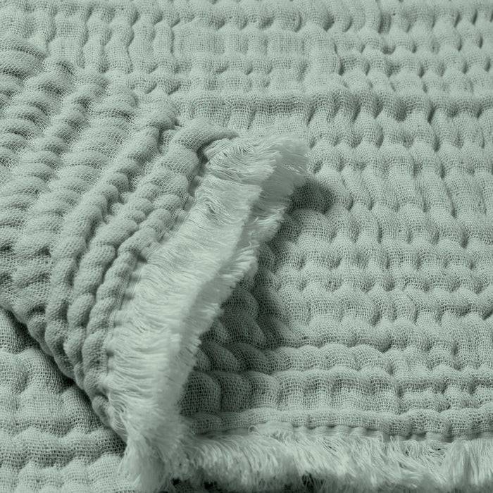 Nordic Coast Company Musselin Fransendecke Mint Black Friday Preise
