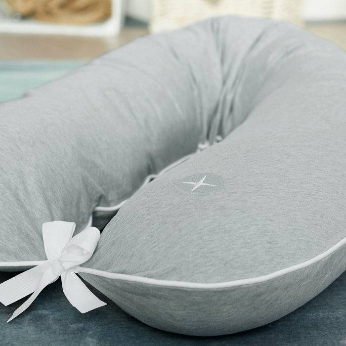 Nordic Coast Company Stillkissen Bezug 180 cm Grau 50% Rabatt für begrenzte Zeit
