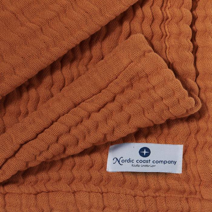 Nordic Coast Company Musselin Decke Zimt 2025