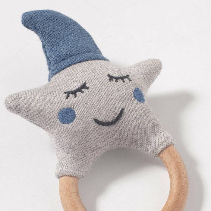 Nordic Coast Company Baby Rassel Stern Blau Hotsell