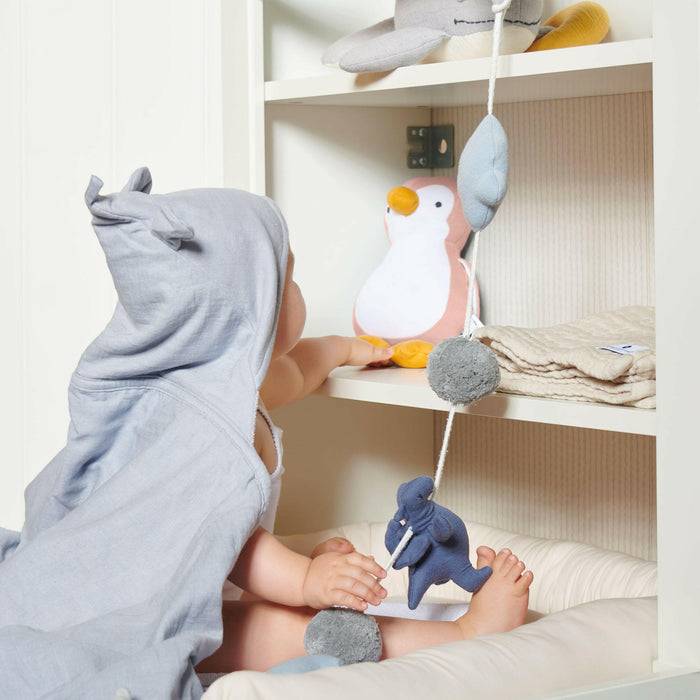 Nordic Coast Company Spieluhr Baby Pinguin Rosa Kostenloser Versand