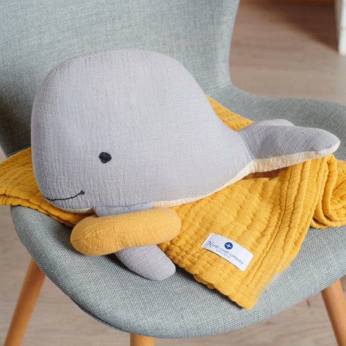Nordic Coast Company Kuscheltier Musselin Wal Bobby Fabrik Onlineshop