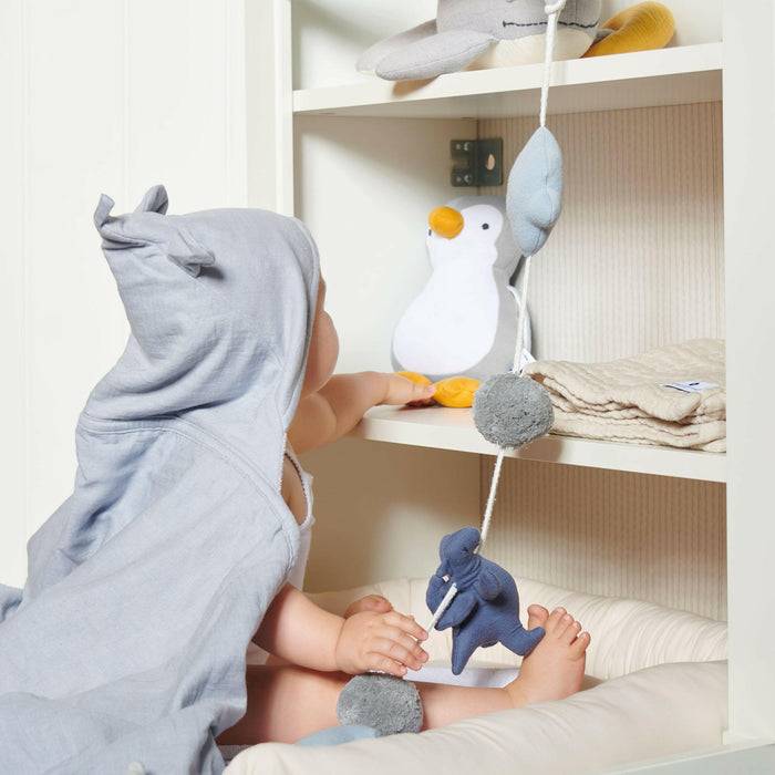 Nordic Coast Company Spieluhr Baby Pinguin Grau Günstig kaufen