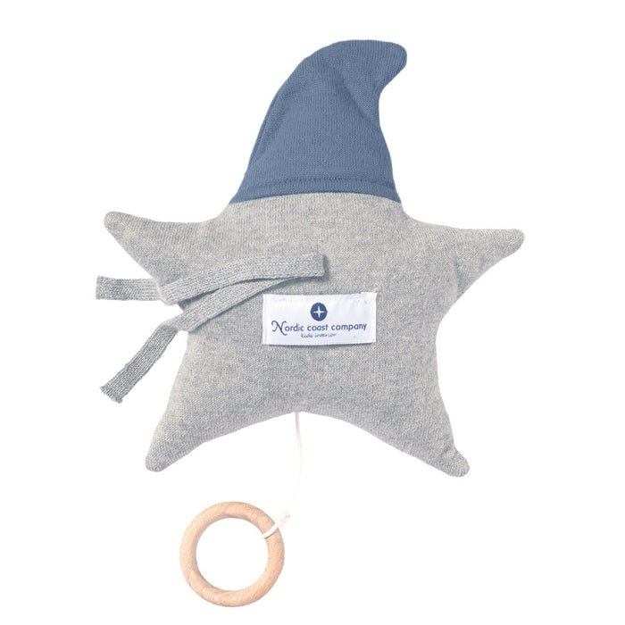 Nordic Coast Company Baby Set "Stern" Spieluhr + Rassel Blau Versandkostenfrei
