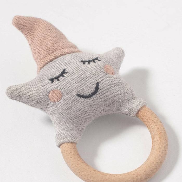 Nordic Coast Company Baby Set "Stern" Spieluhr + Rassel Rosa Flash Sale