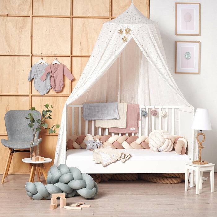 Nordic Coast Company Babygym Anhänger Set Knoten Rosa Black Friday