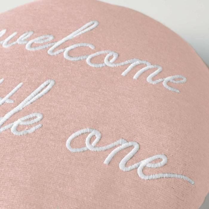 Nordic Coast Company Ballon-Kissen "Welcome Little One" Rosa Cyber Monday