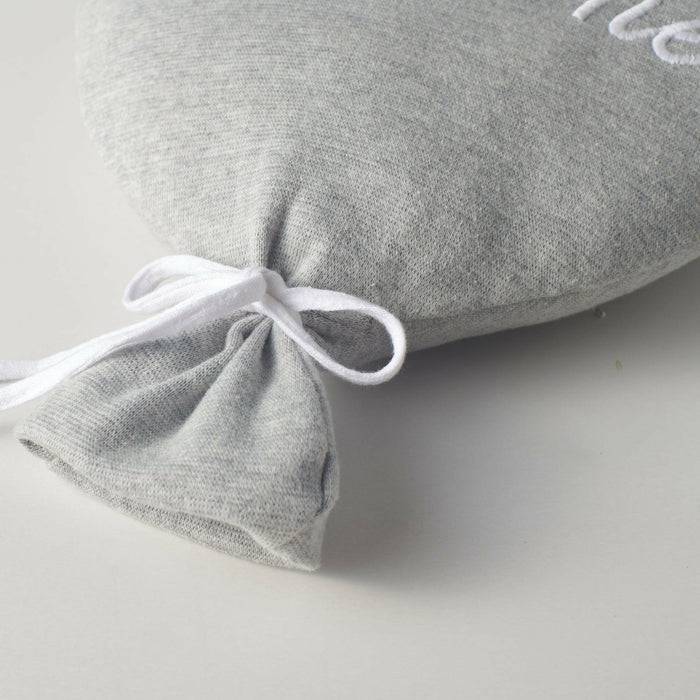 Nordic Coast Company Ballon-Kissen "Welcome Little One" Grau Weihnachtsangebot