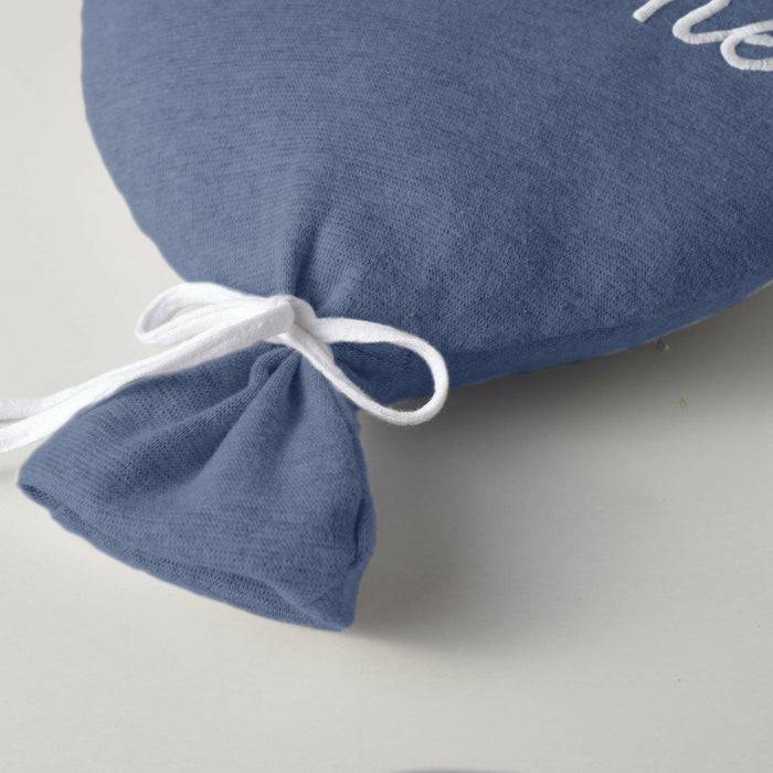 Nordic Coast Company Ballon-Kissen "Welcome Little One" Blau Vatertagsangebot